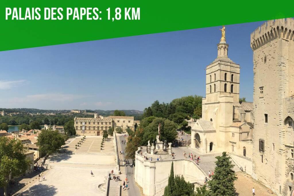 La Glycine - Parking Gratuit - Ac Clim - Cour Prive - Apartment Villeneuve-les-Avignon Exterior photo