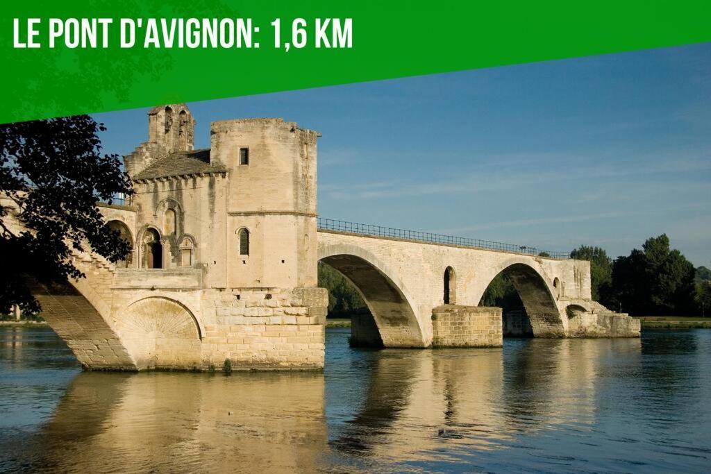 La Glycine - Parking Gratuit - Ac Clim - Cour Prive - Apartment Villeneuve-les-Avignon Exterior photo